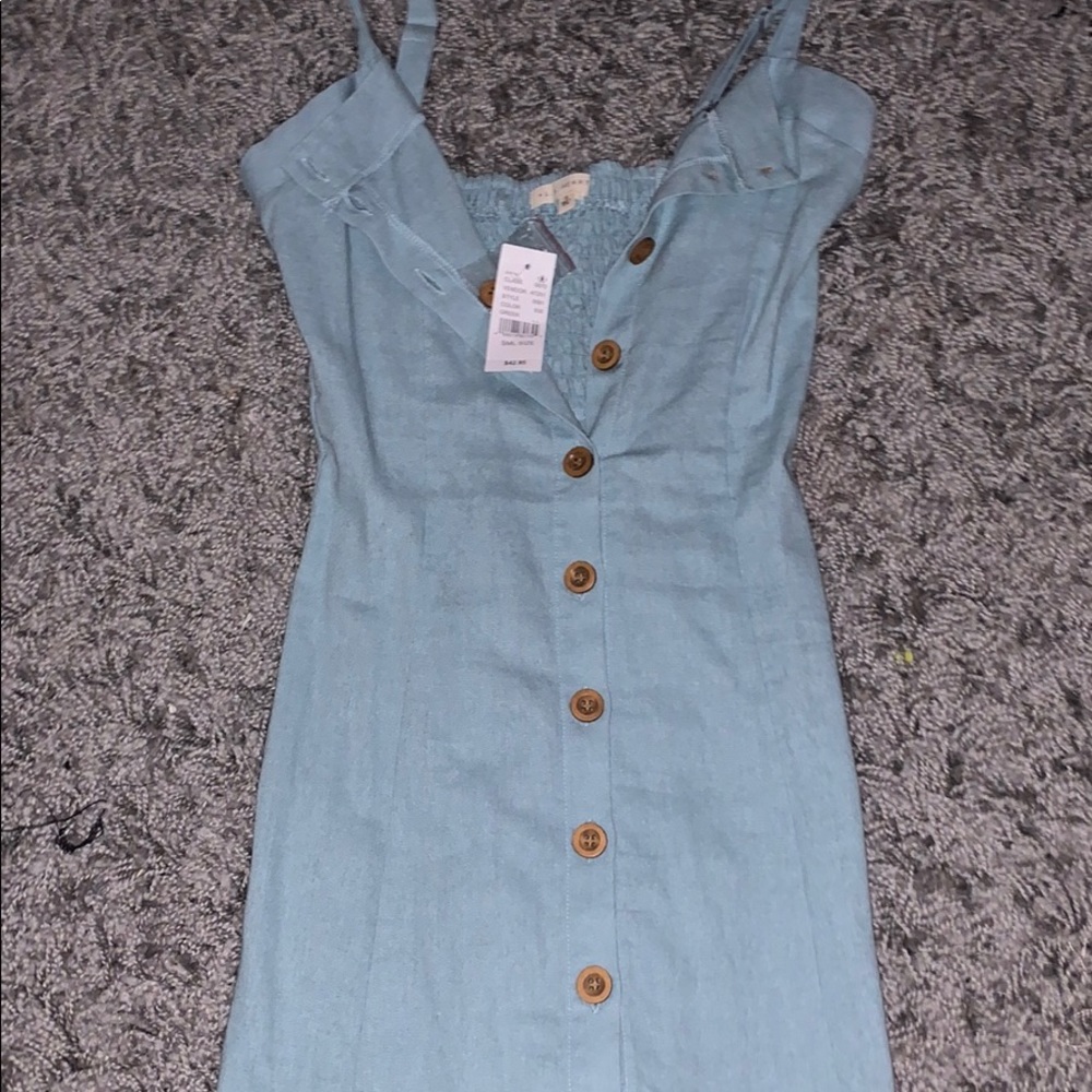 pacsun button up dress